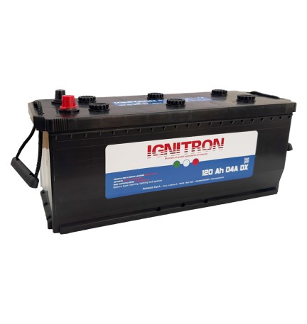 BATTERIA PER AUTO 'TRUCK' 12 V - 120 AH - mm 513x189 x H.223