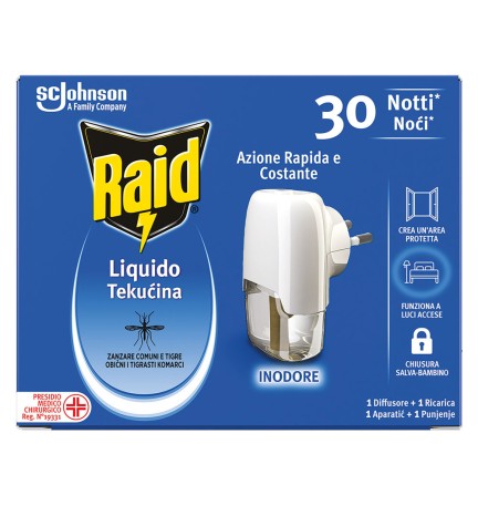 ANTIZANZARE ELETTRICO AD EMANAZIONE con 1 ricarica liquida