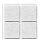 FELTRINO ADESIVO SEDIA BIANCO 25X 25 MM CF 8 PZ