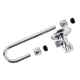 RUBINETTO D'ARRESTO 1/2" - 3/8" CON TUBETTO A J KARIBA -