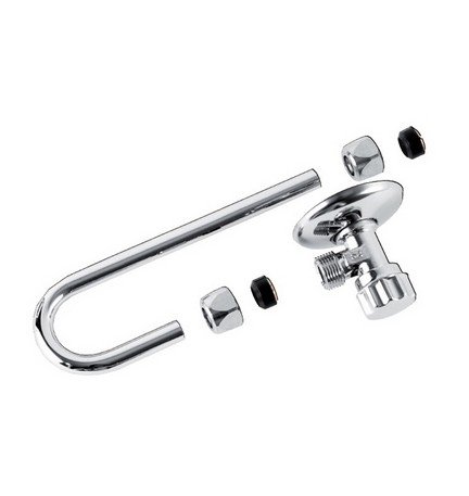 RUBINETTO D'ARRESTO 1/2" - 3/8" CON TUBETTO A J KARIBA -