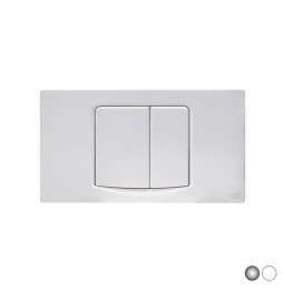 PLACCA PIATTA 2 TASTI SMILE PER CASSETTA INCASSO FUSION Cromo