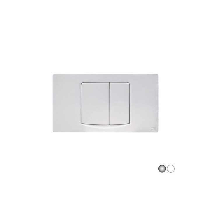 PLACCA PIATTA 2 TASTI SMILE PER CASSETTA INCASSO FUSION Cromo