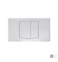 PLACCA PIATTA 2 TASTI SMILE PER CASSETTA INCASSO FUSION Cromo