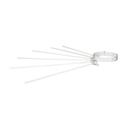 STENDIBIANCHERIA A RAGGIERA D 8/14 CM BIANCO