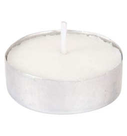 CANDELA BIANCA 'TEALIGHT' cm 3,8 x 1,5 - cf. 100 pz in blister
