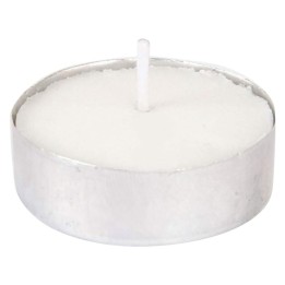 CANDELA BIANCA 'TEALIGHT' cm 3,8 x 1,5 - cf. 50 pz in blister