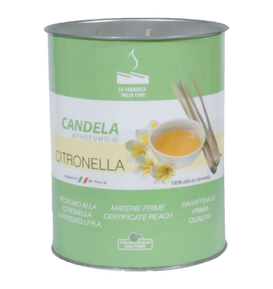 CANDELA ALLA CITRONELLA ECO cm 6 x 8