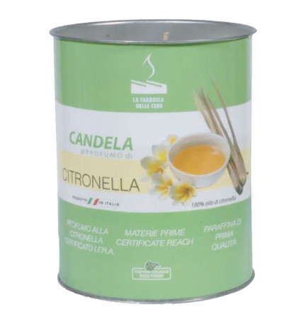 CANDELA ALLA CITRONELLA ECO cm 8 x 10