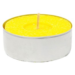 CANDELA CON CITRONELLA 'TEALIGHT' blister da 10 pezzi - d.3,6 x H.1,7 cm