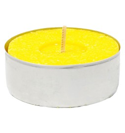 CANDELA CON CITRONELLA 'TEALIGHT' blister da 10 pezzi - d.3,6 x H.1,7 cm