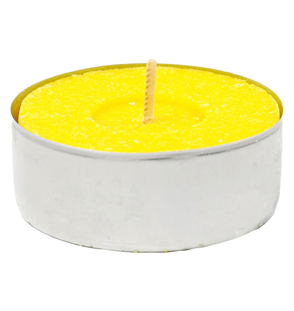 CANDELA CON CITRONELLA 'TEALIGHT' blister da 10 pezzi - d.3,6 x H.1,7 cm