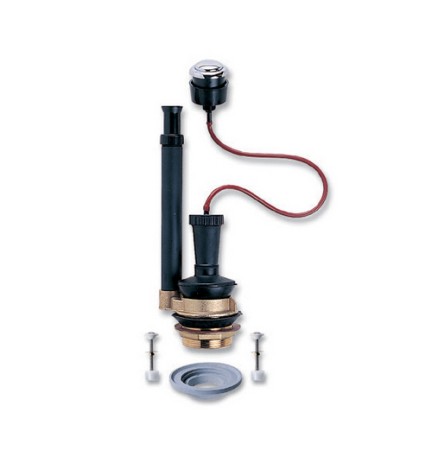 MECCANISMO DI SCARICO CON PULSANTE E KIT MONOBLOCCO 2"