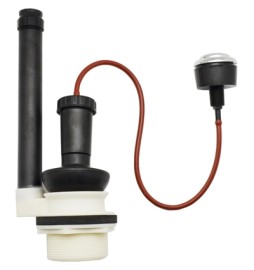 MECCANISMO DI SCARICO IN PLASTICA A PULSANTE CROMO -