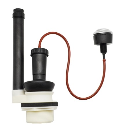 MECCANISMO DI SCARICO IN PLASTICA A PULSANTE CROMO -