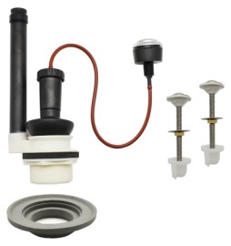 MECCANISMO DI SCARICO E KIT PER MONOBLOCCO CROMO -