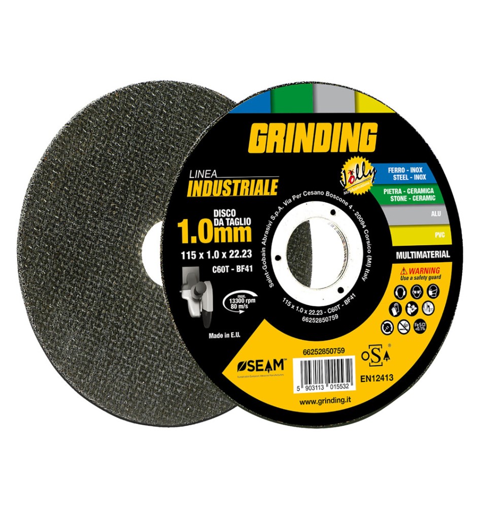 MOLA ABRASIVA 'JOLLY GRINDING LINEA INDUSTRIALE' ø 125 x 1,6