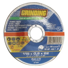 MOLA ABRASIVA PER INOX ø 115 x 0,8