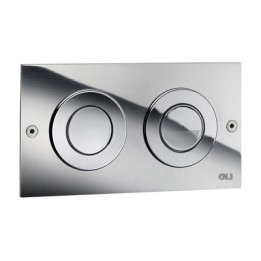 PLACCA DI COMANDO 2 PULSANTI PER CASSETTE PNEU OLI MINI TREND Cromata