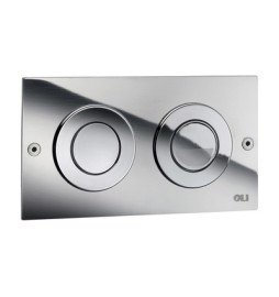 PLACCA DI COMANDO 2 PULSANTI PER CASSETTE PNEU OLI MINI TREND Cromata