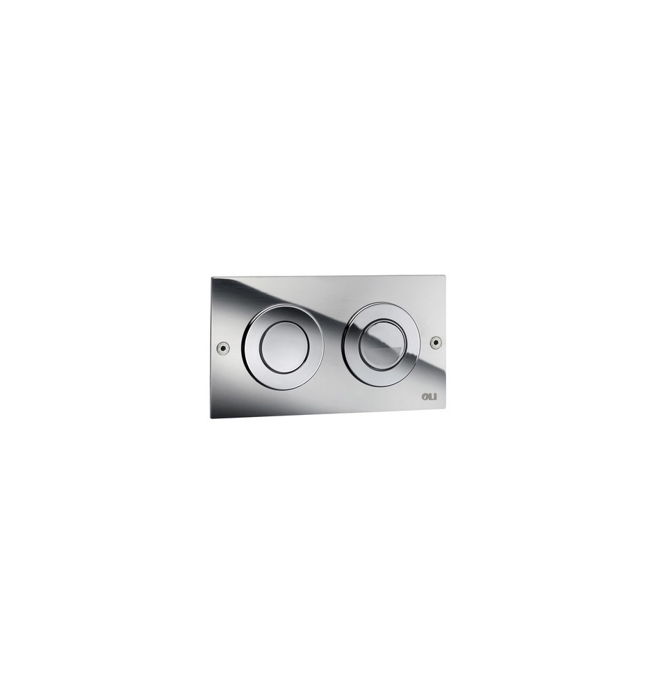 PLACCA DI COMANDO 2 PULSANTI PER CASSETTE PNEU OLI MINI TREND Cromata