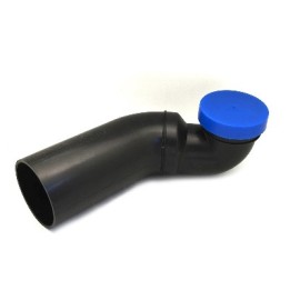 CURVA WC ORIZZONTALE CON OR E TAPPO SX 90/110