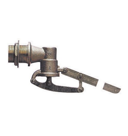 GALLEGGIANTE IN OTTONE SENZA SFERA A 5 COPPIGLIE ASTA PIATTA 2"