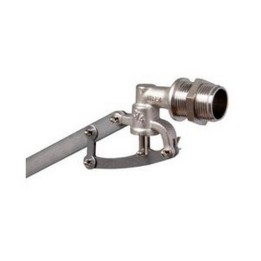 GALLEGGIANTE IN OTTONE SENZA SFERA A 5 COPPIGLIE ASTA AISI 430 1"