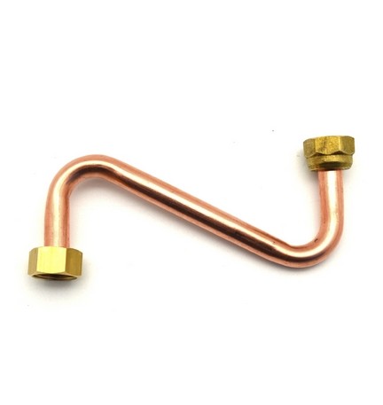 TUBO AD "S" IN RAME PER CASSETTA -