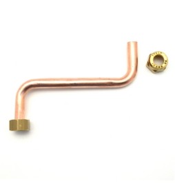 TUBO RAME A S CON 2 CALOTTE 3/8 -