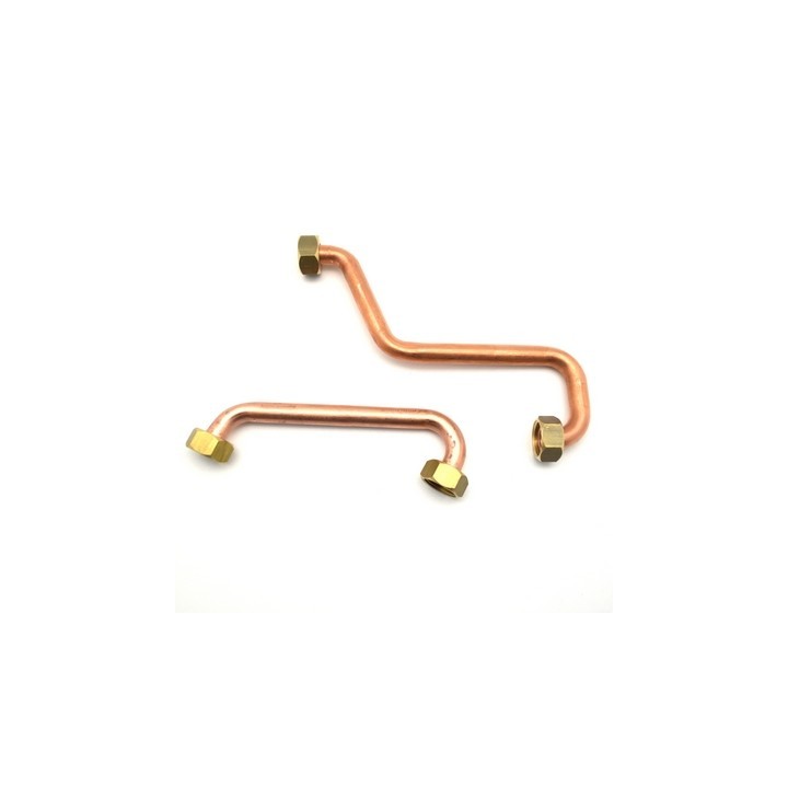 2 PZ TUBI RAME CON CALOTTE PER GALLEGGIANTE -