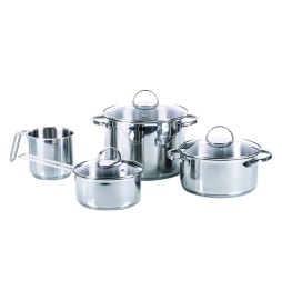 SET BATTERIA PENTOLE 'ALLEGRO INOX' DA 7 PEZZI 7 prodotti misti
