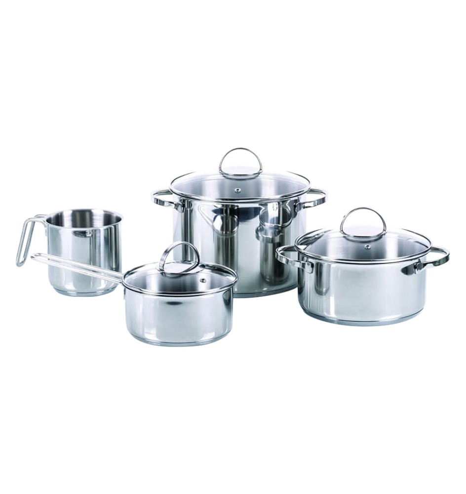 SET BATTERIA PENTOLE 'ALLEGRO INOX' DA 7 PEZZI 7 prodotti misti
