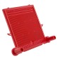 PIASTRA POLIPROPILENE attacco tubo - cm 20x20 - rossa