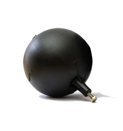 SFERA IN PLASTICA TONDA NERA PER ASTE PIATTE Diam. 220