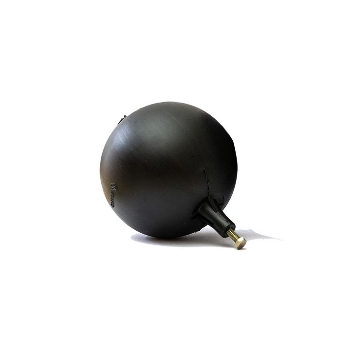 SFERA IN PLASTICA TONDA NERA PER ASTE PIATTE Diam. 220
