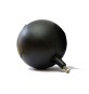 SFERA IN PLASTICA TONDA NERA PER ASTE PIATTE Diam. 220