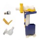 RUBINETTO GALLEGGIANTE UNIVERSALE MOD. "UNIC" + ADATTATORI 3/8
