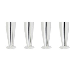 4 PZ PIEDINI PER LAVATOI Cromo H. 13 cm