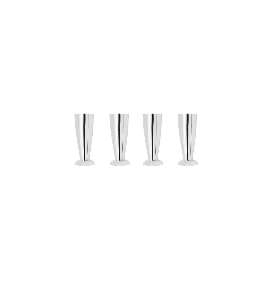 4 PZ PIEDINI PER LAVATOI Cromo H. 13 cm