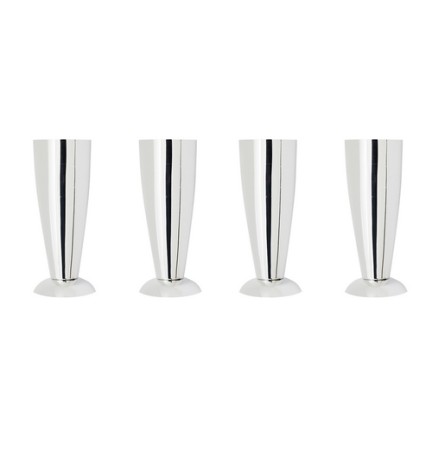 4 PZ PIEDINI PER LAVATOI Cromo H. 13 cm