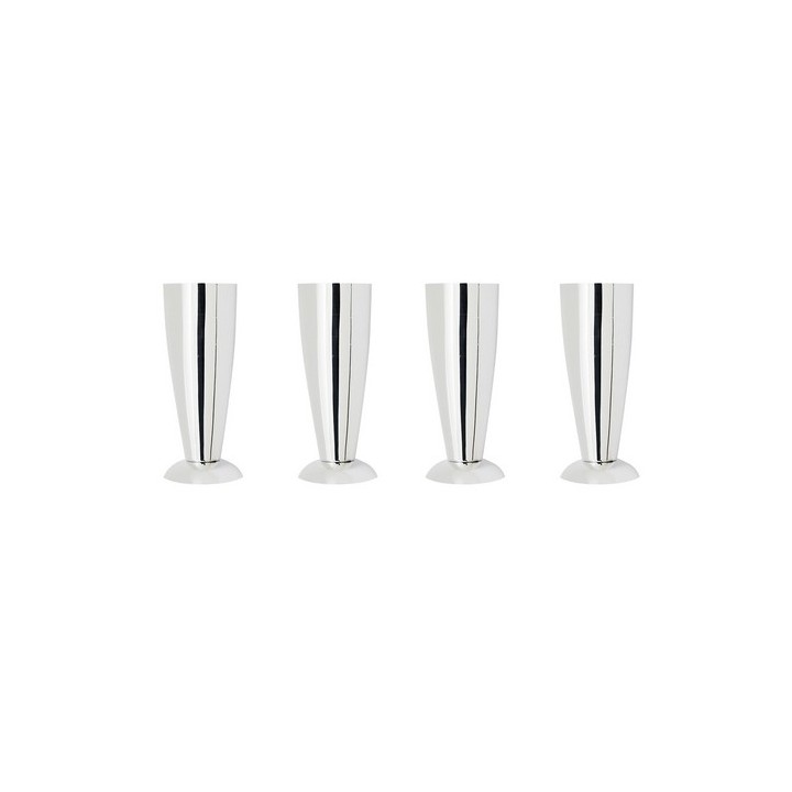 4 PZ PIEDINI PER LAVATOI Cromo H. 13 cm