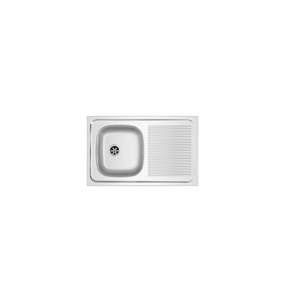 LAVELLO APPOGGIO IN ACCIAIO INOX MOD. LA02 CM 80x50 cm. 80 gocciolatoio sx