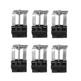 6 PZ GANCI PER FISSAGGIO LAVELLO INOX -
