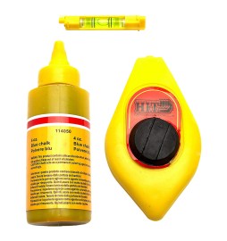 TRACCIARIGHE IN KIT CON MINILIVELLA kit mt. 30 e minilivella