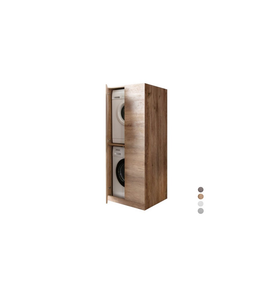 PORTA LAVATRICE ASCIUGATRICE 2 ANTE cm 70x70xH.174 Olmo Cemento