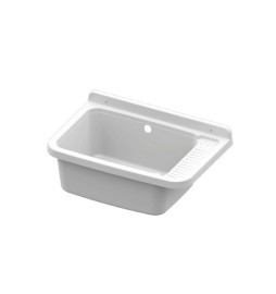 PILOZZO IN RESINA BIANCO Cm 58,7 x 37,5 x 25,3