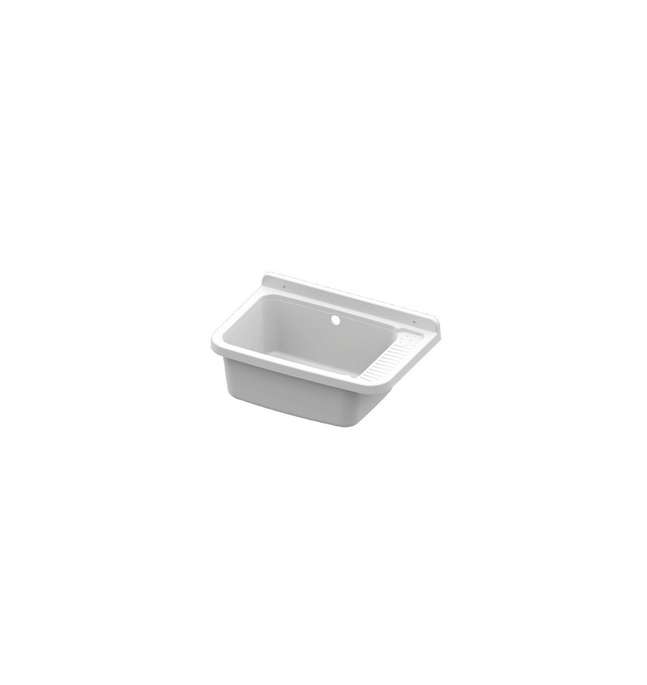 PILOZZO IN RESINA BIANCO Cm 58,7 x 37,5 x 25,3