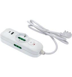 MULTIPRESA MINI 'TRIAX 2' mt. 1,5 - colore bianco