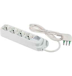 MULTIPRESA CON INTERRUTTORE 'OMEGA' mt. 3 - nera